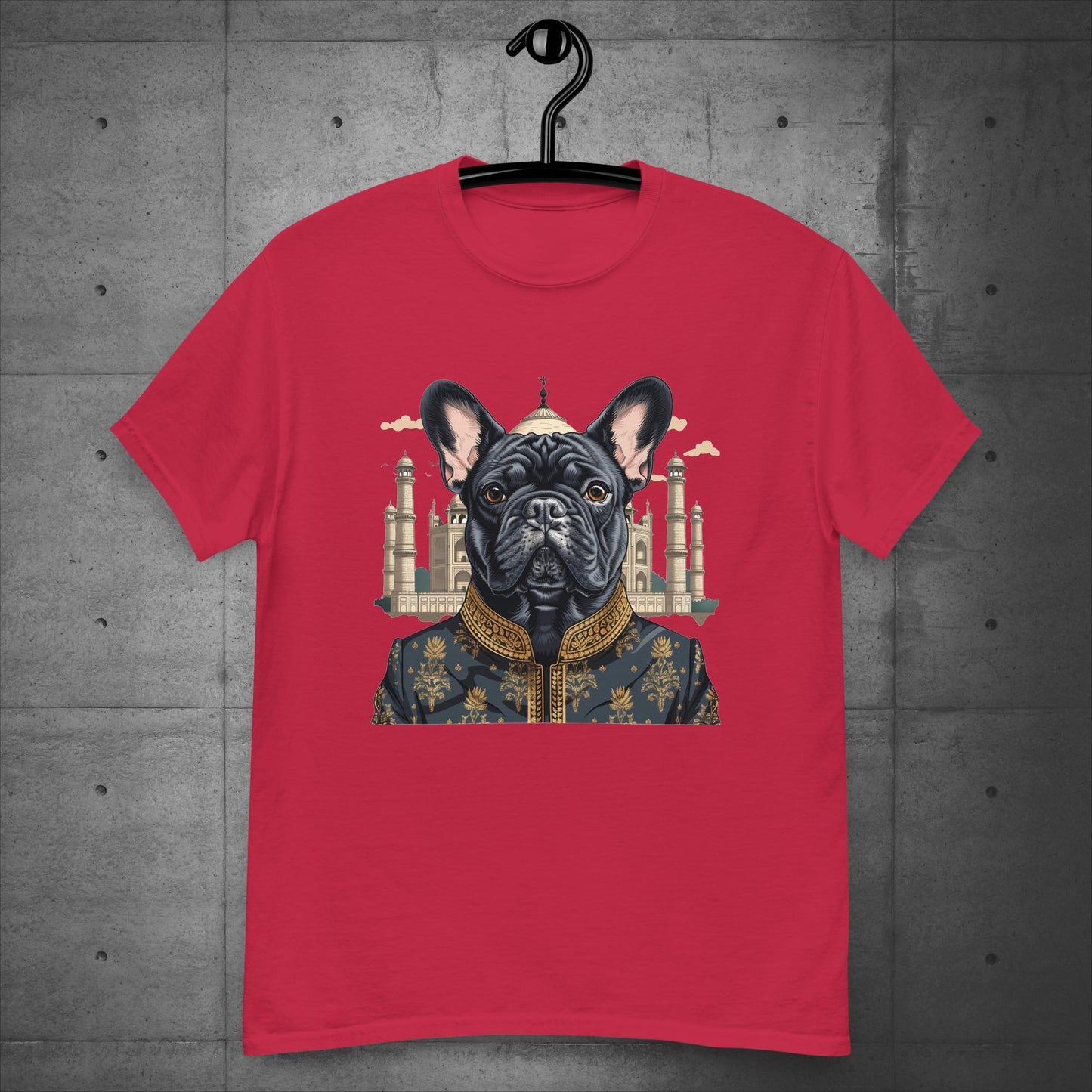 Majestic Taj Mahal Frenchie Unisex T-Shirt - Frenchie Emporium