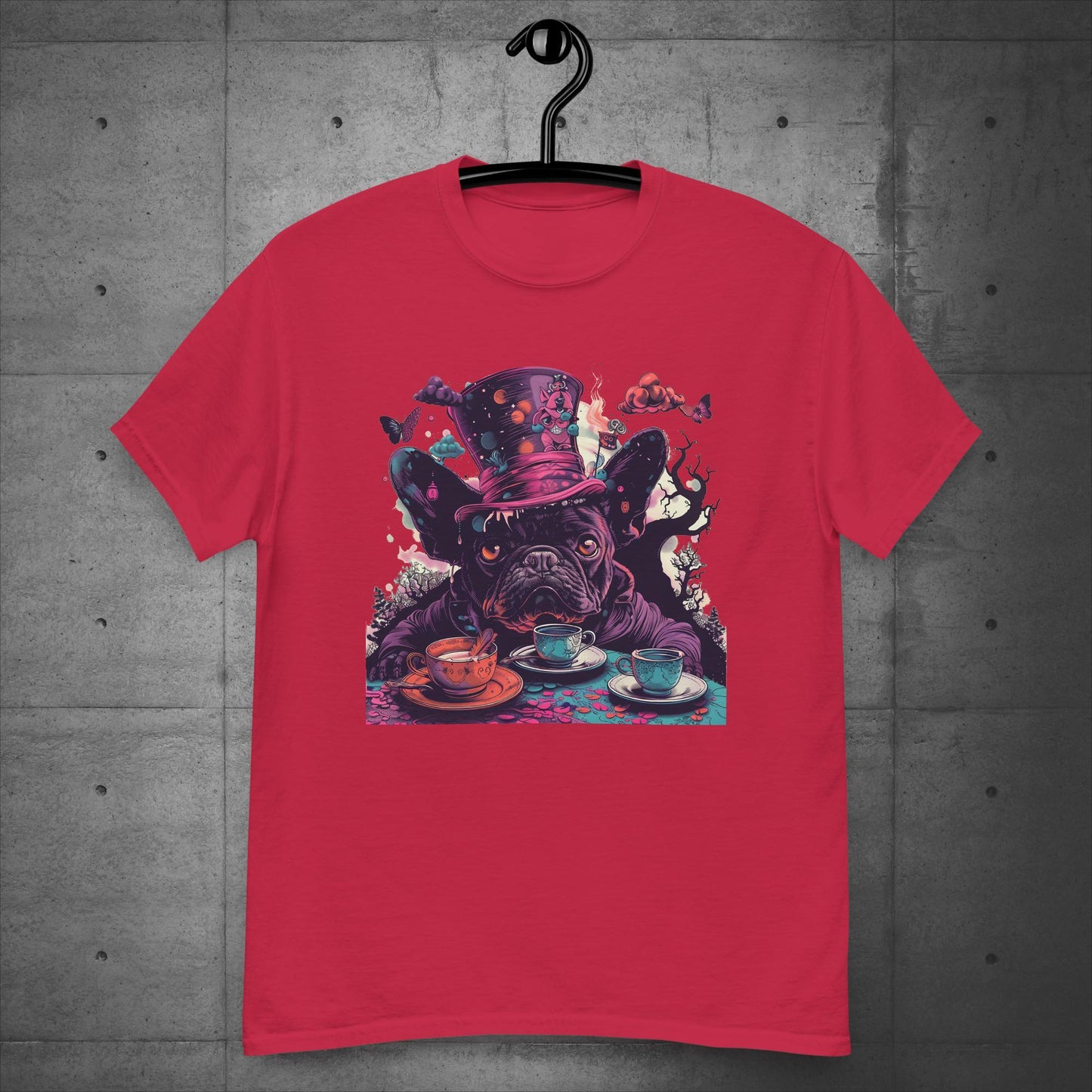 Alice in Wonderland Frenchie Tea Party - Unisex T-Shirt - Frenchie Emporium