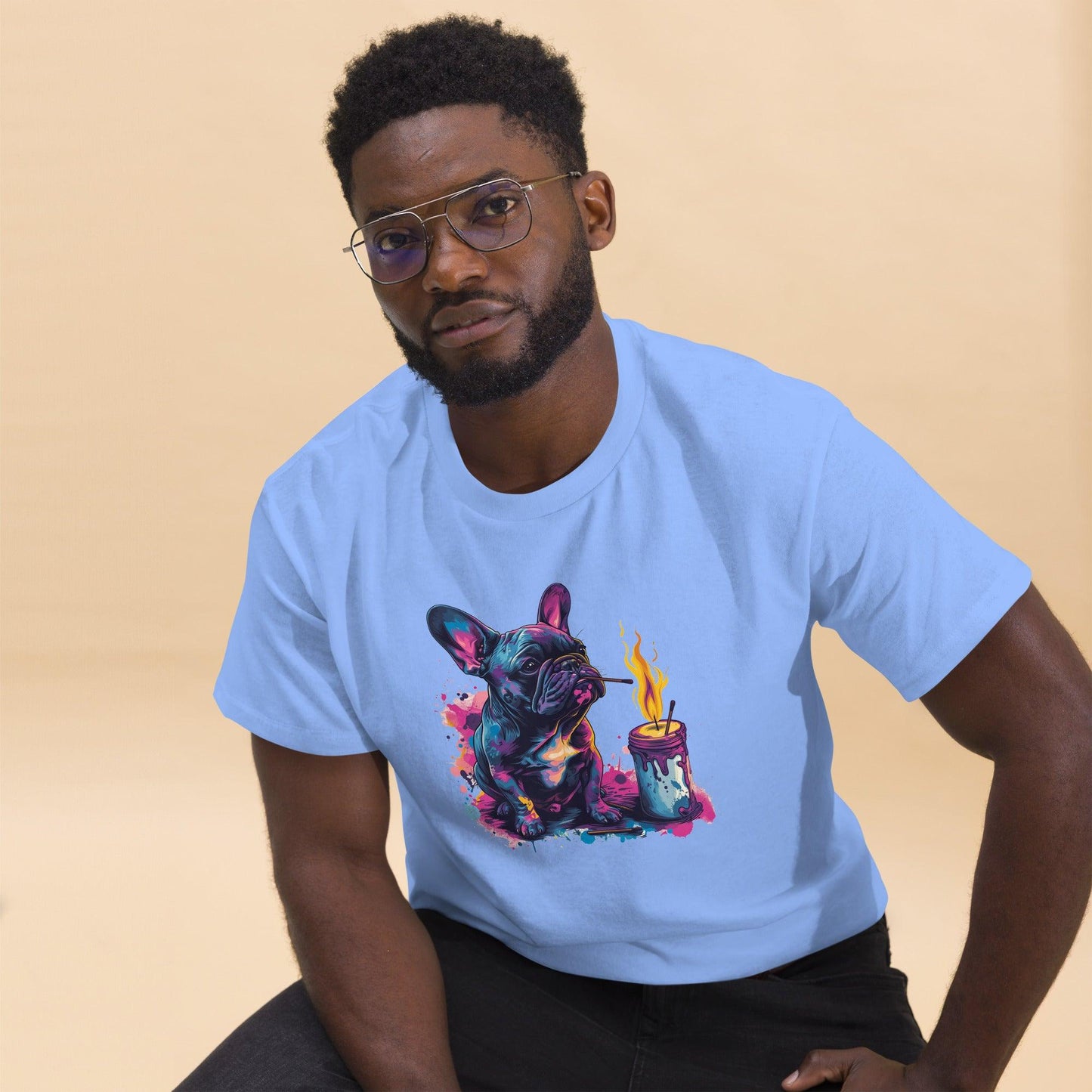 "Light My Fire French Bulldog" - Unisex T-Shirt - Frenchie Emporium