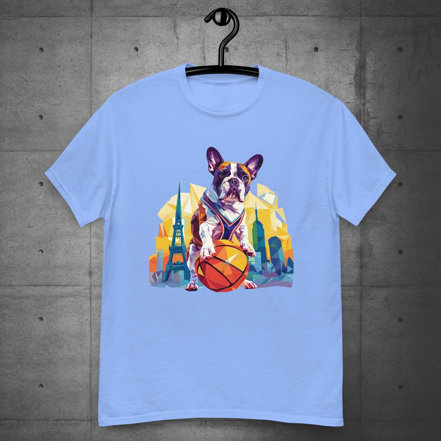 French Bulldog Hoops Hound in the City Unisex T-shirt - Frenchie Emporium