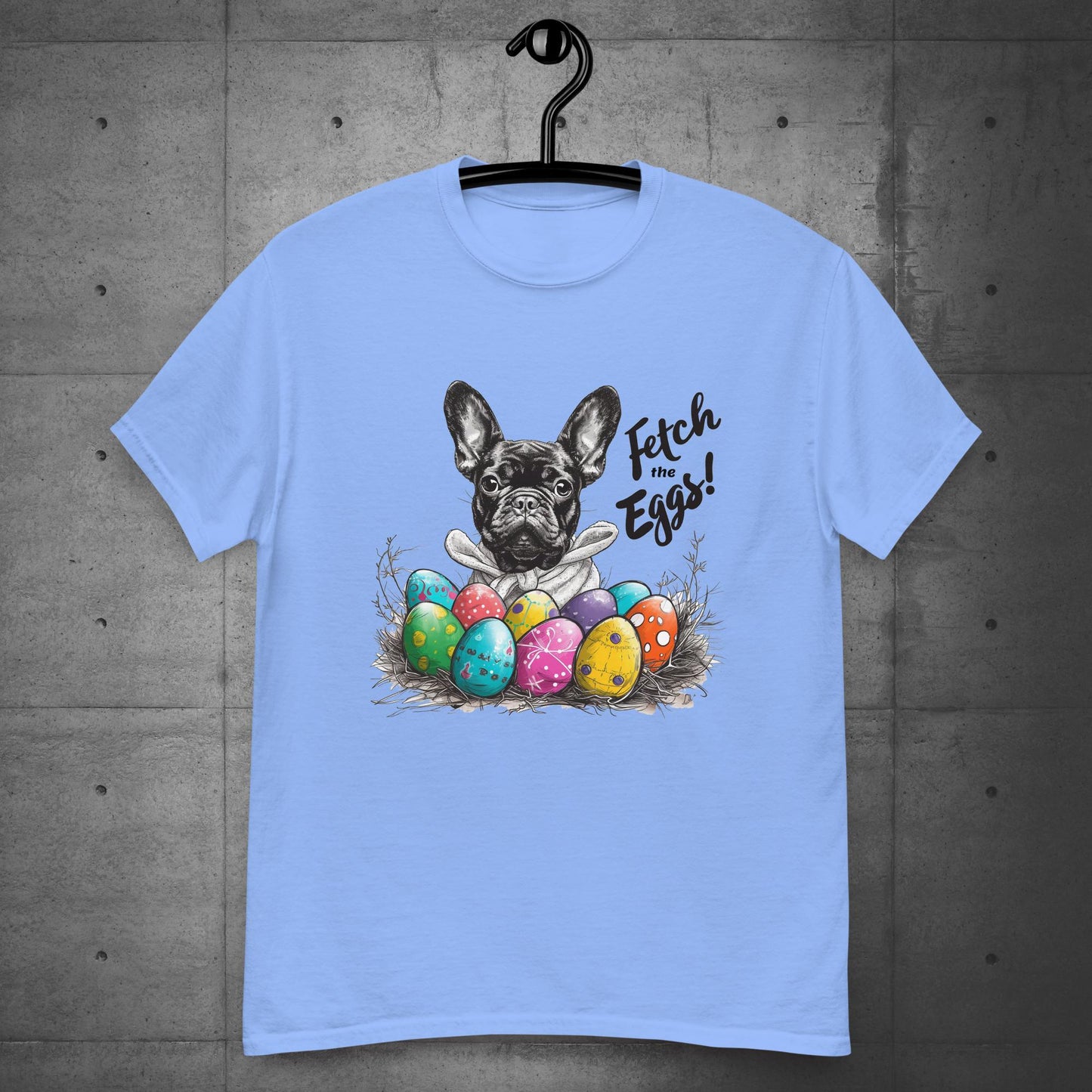 French Bulldog Fetch the Eggs Unisex T-Shirt - Frenchie Emporium
