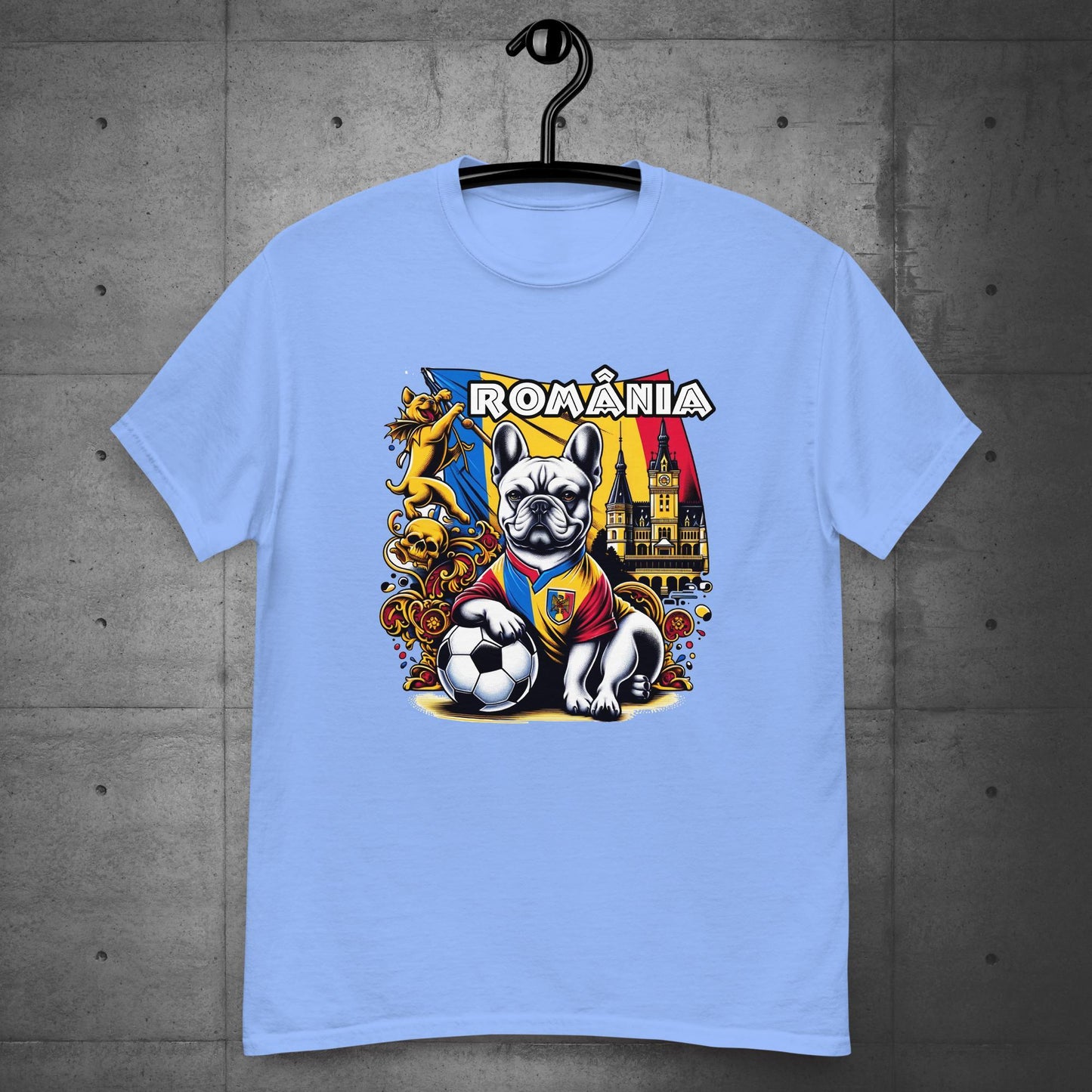 Frenchie Romanian Football Unisex T-Shirt! - Frenchie Emporium