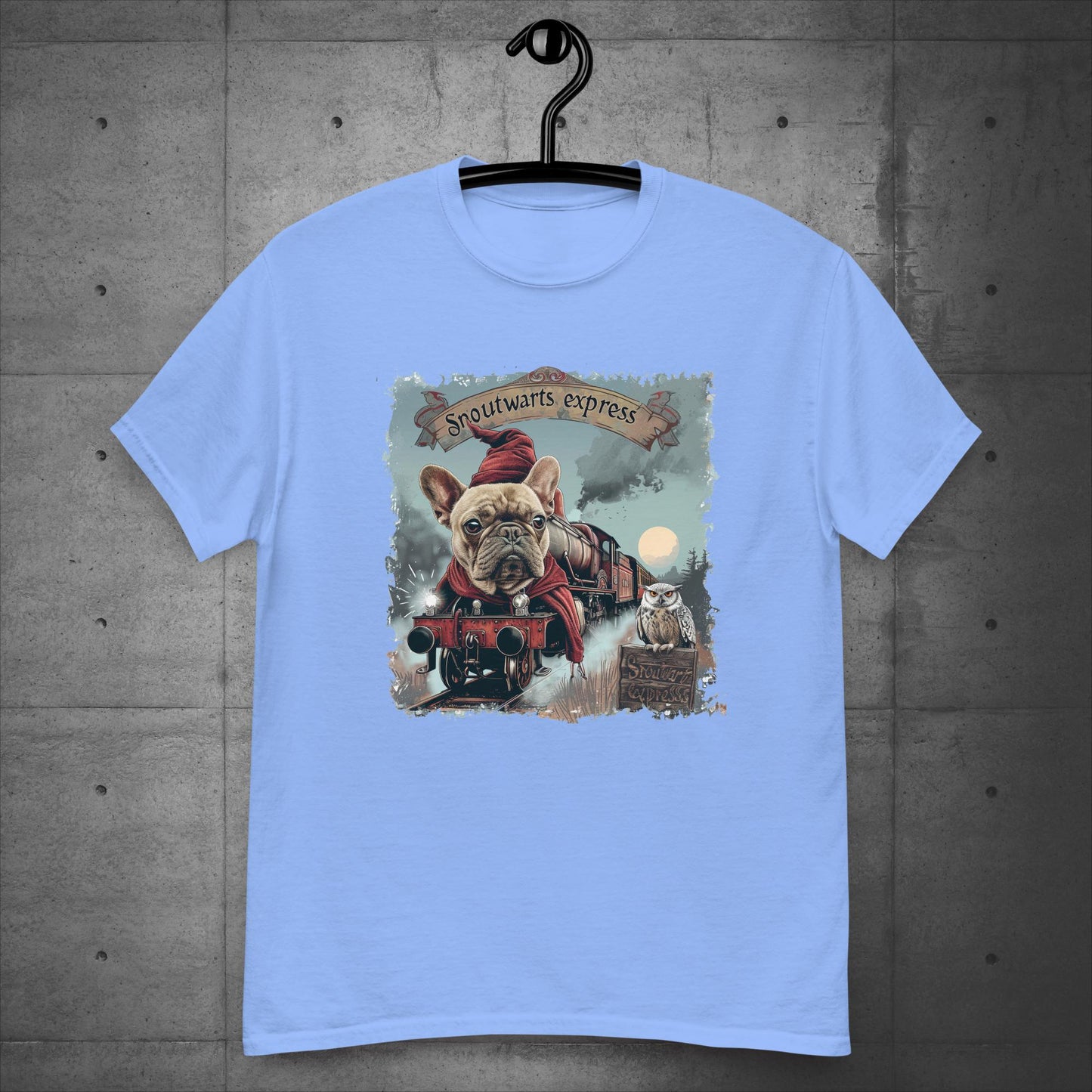 Unisex French Bulldog "Snoutwarts Express" T-Shirt - Frenchie Emporium