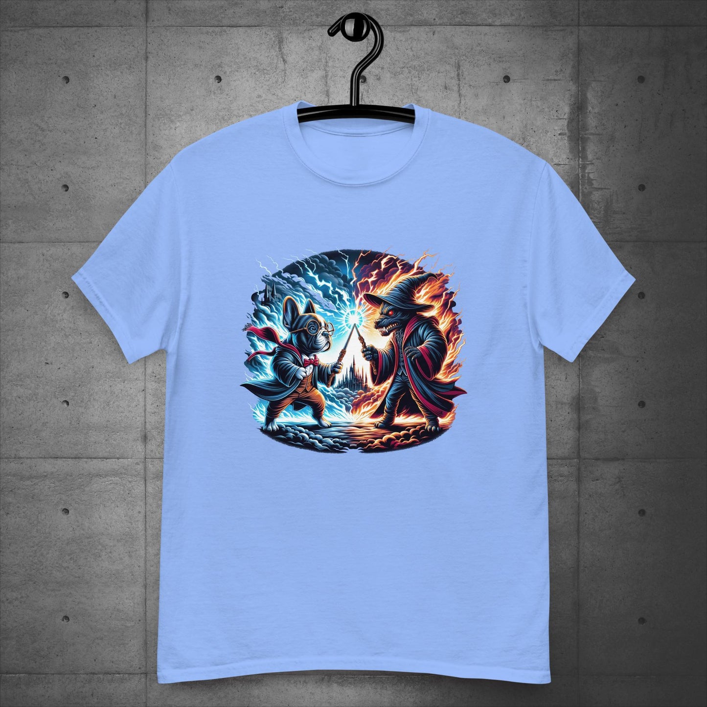 Unisex French Bulldog "Wizarding Duel" T-Shirt - Frenchie Emporium