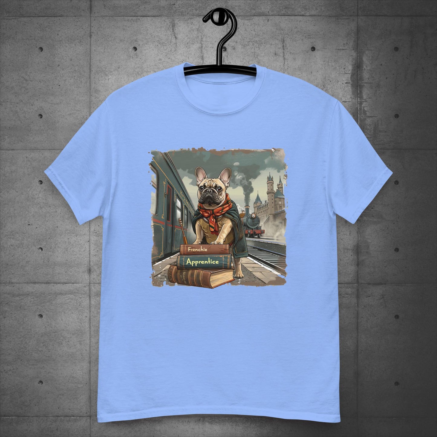 Unisex French Bulldog "Train to Wizardry" T-Shirt - Frenchie Emporium