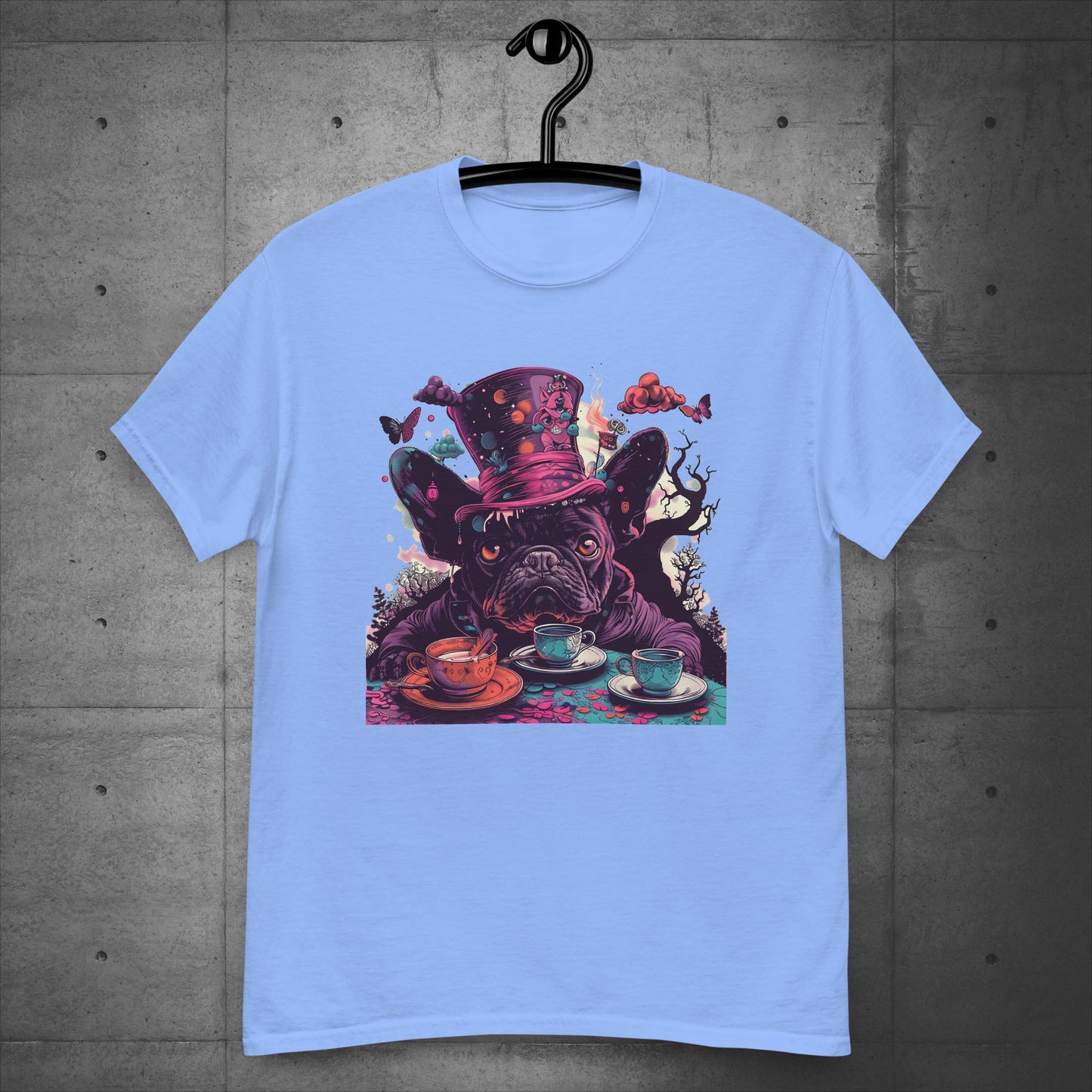 Alice in Wonderland Frenchie Tea Party - Unisex T-Shirt - Frenchie Emporium