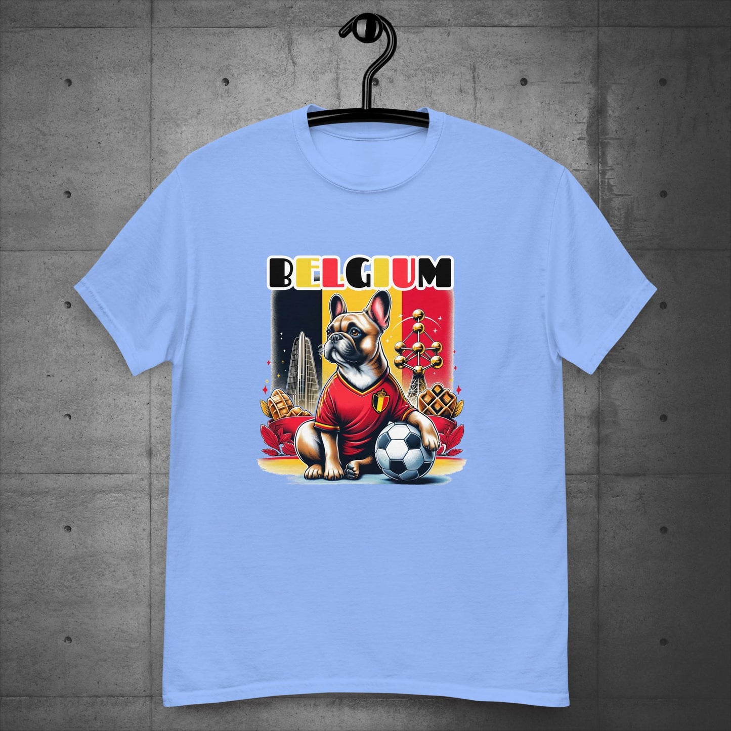Frenchie Belgium Football Fan - Unisex T-Shirt - Frenchie Emporium