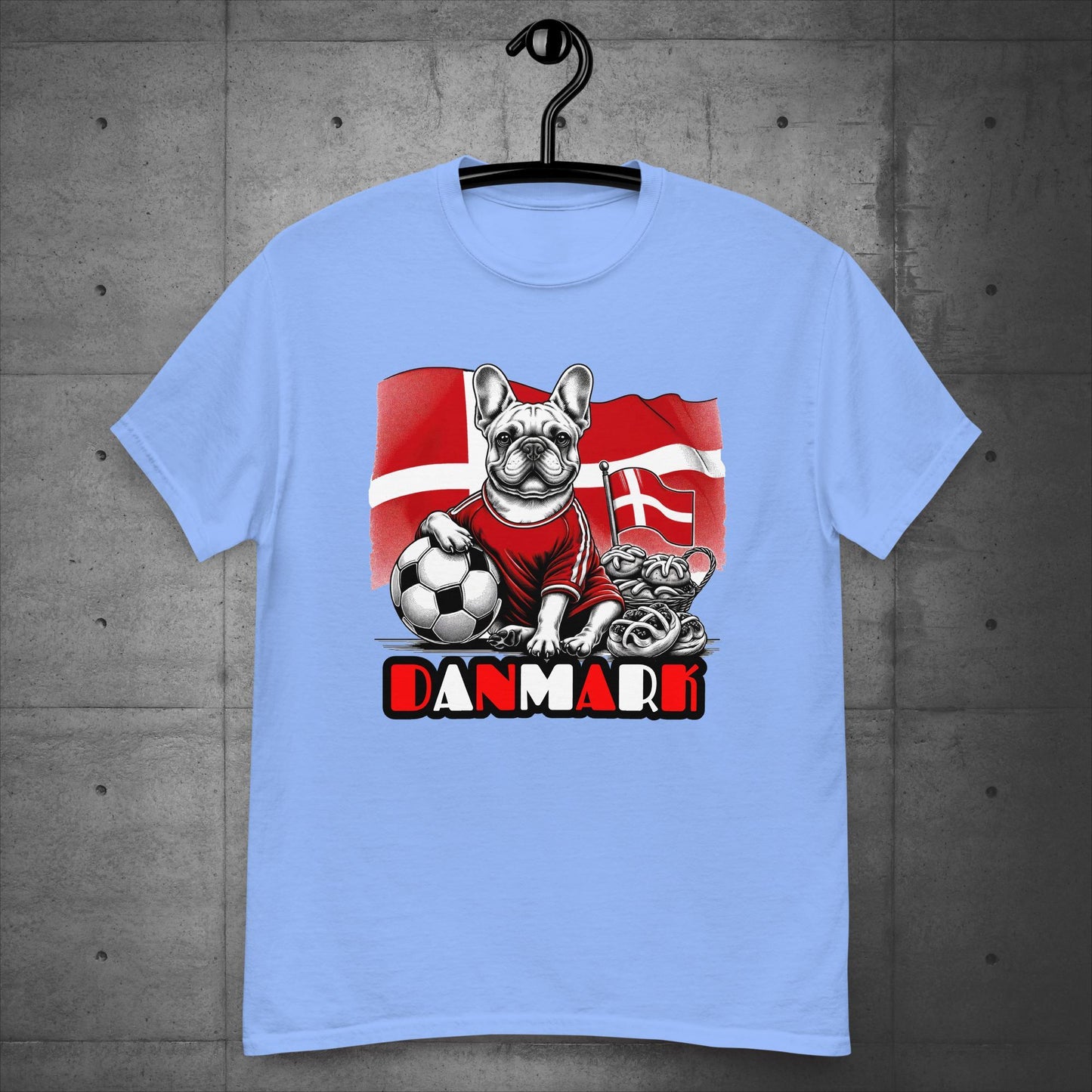 Frenchie Danmark Football Fan - Unisex T-Shirt - Frenchie Emporium