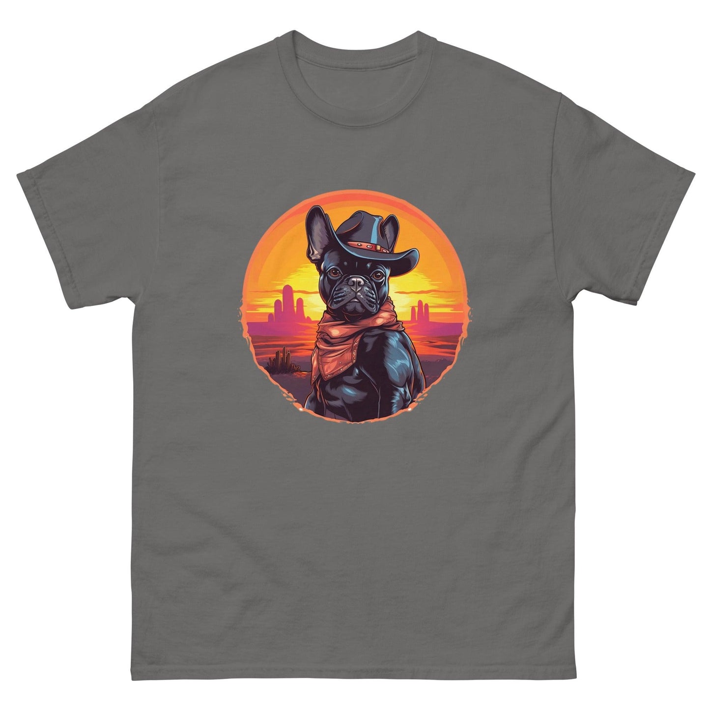 Wild West Cowboy Style Frenchie T-shirt - Frenchie Emporium