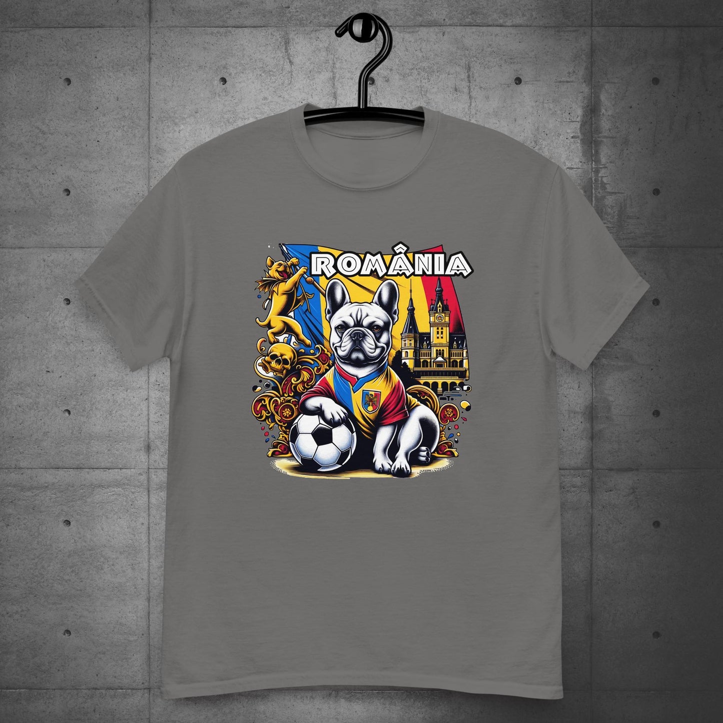Frenchie Romanian Football Unisex T-Shirt! - Frenchie Emporium
