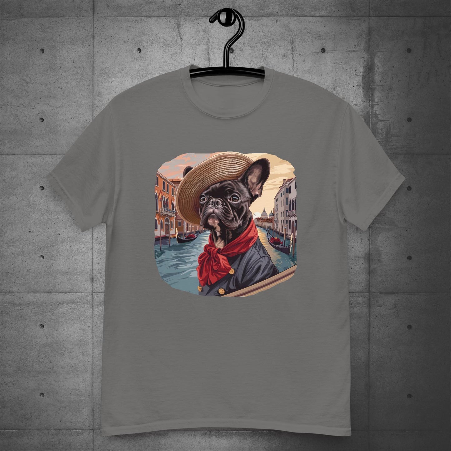 Frenchie Gondolier in Venice - Unisex T-Shirt - Frenchie Emporium