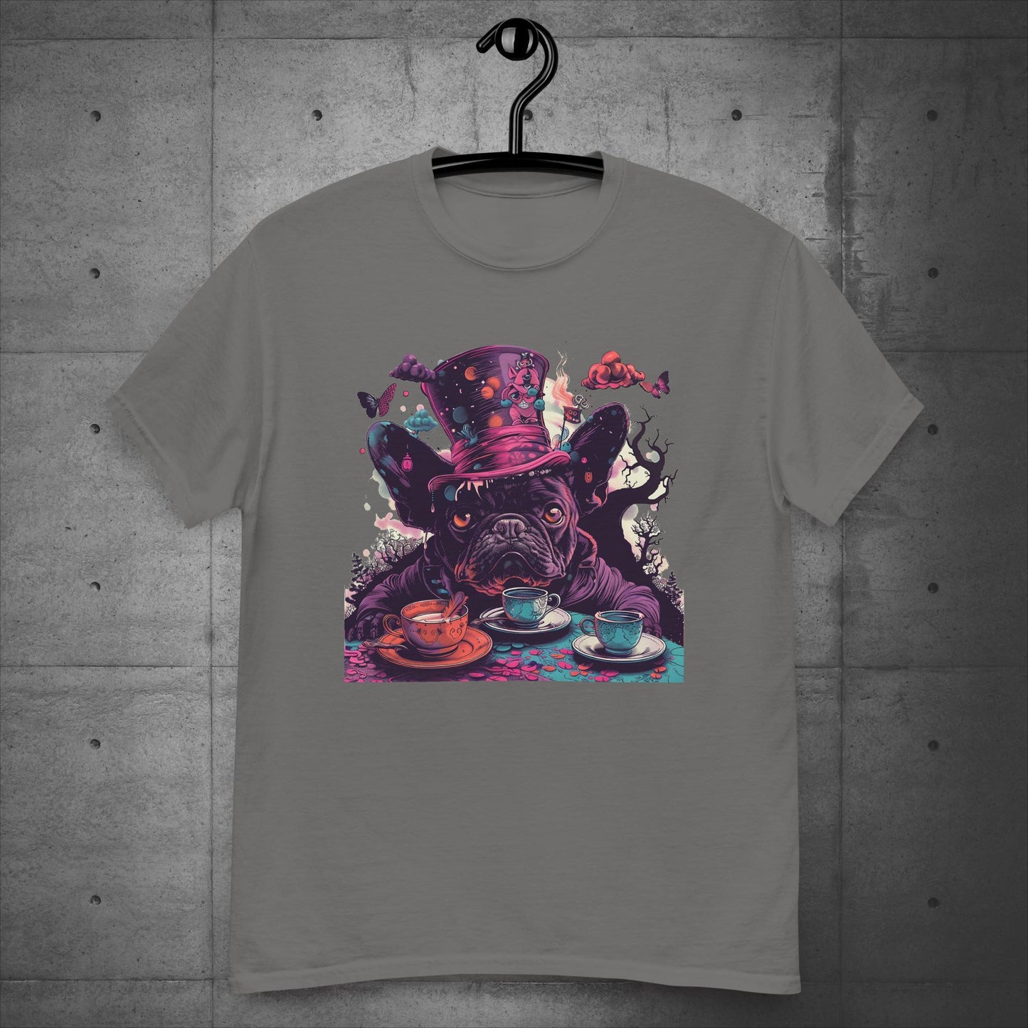 Alice in Wonderland Frenchie Tea Party - Unisex T-Shirt - Frenchie Emporium