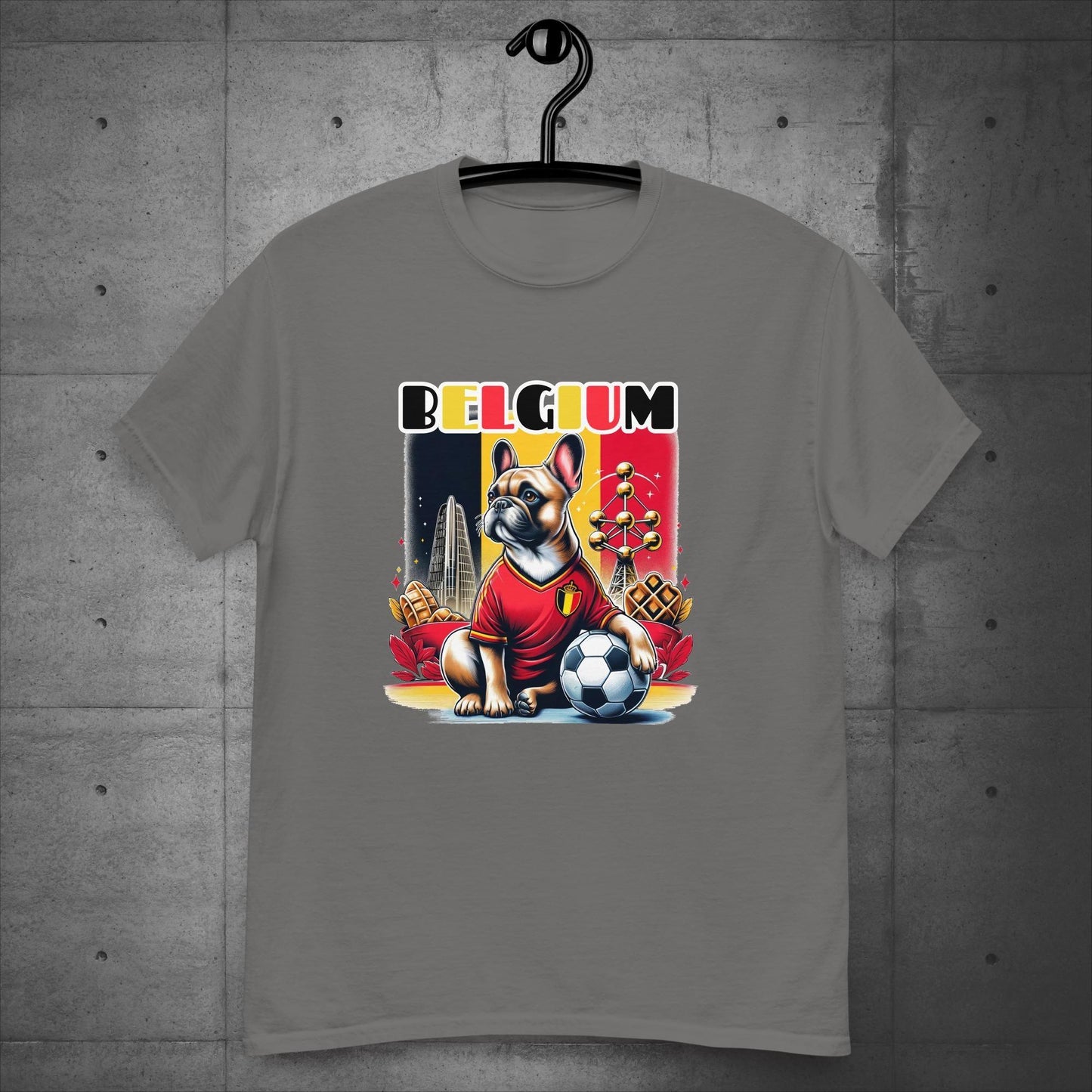 Frenchie Belgium Football Fan - Unisex T-Shirt - Frenchie Emporium