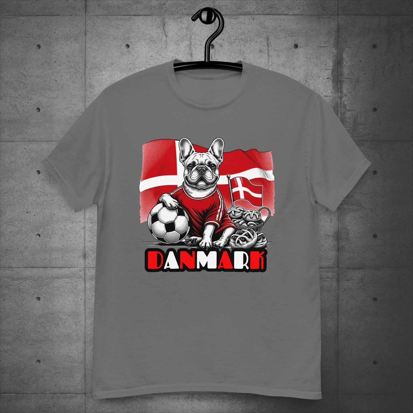 Frenchie Danmark Football Fan - Unisex T-Shirt - Frenchie Emporium