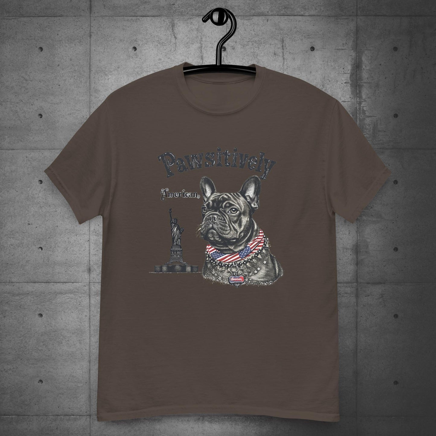 "Pawsitively American" French Bulldog - Unisex T-Shirt - Frenchie Emporium