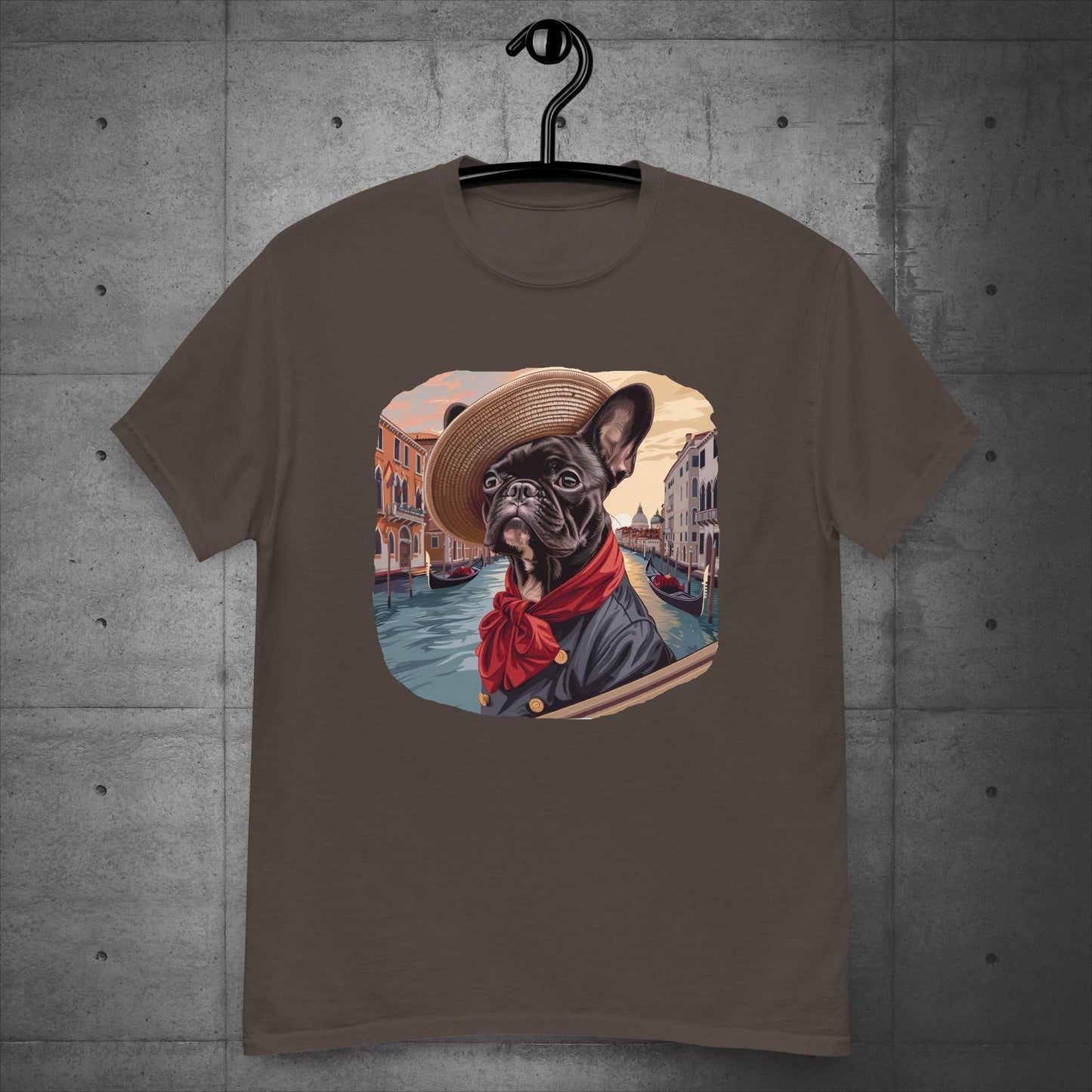 Frenchie Gondolier in Venice - Unisex T-Shirt - Frenchie Emporium