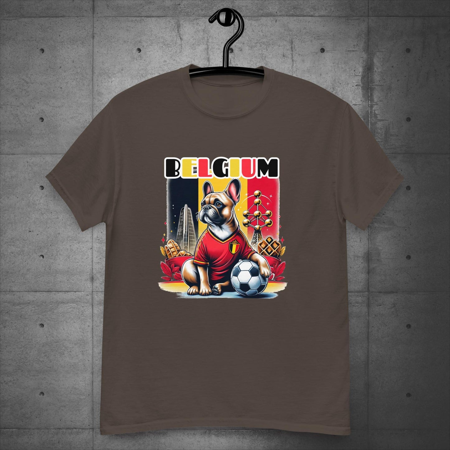 Frenchie Belgium Football Fan - Unisex T-Shirt - Frenchie Emporium