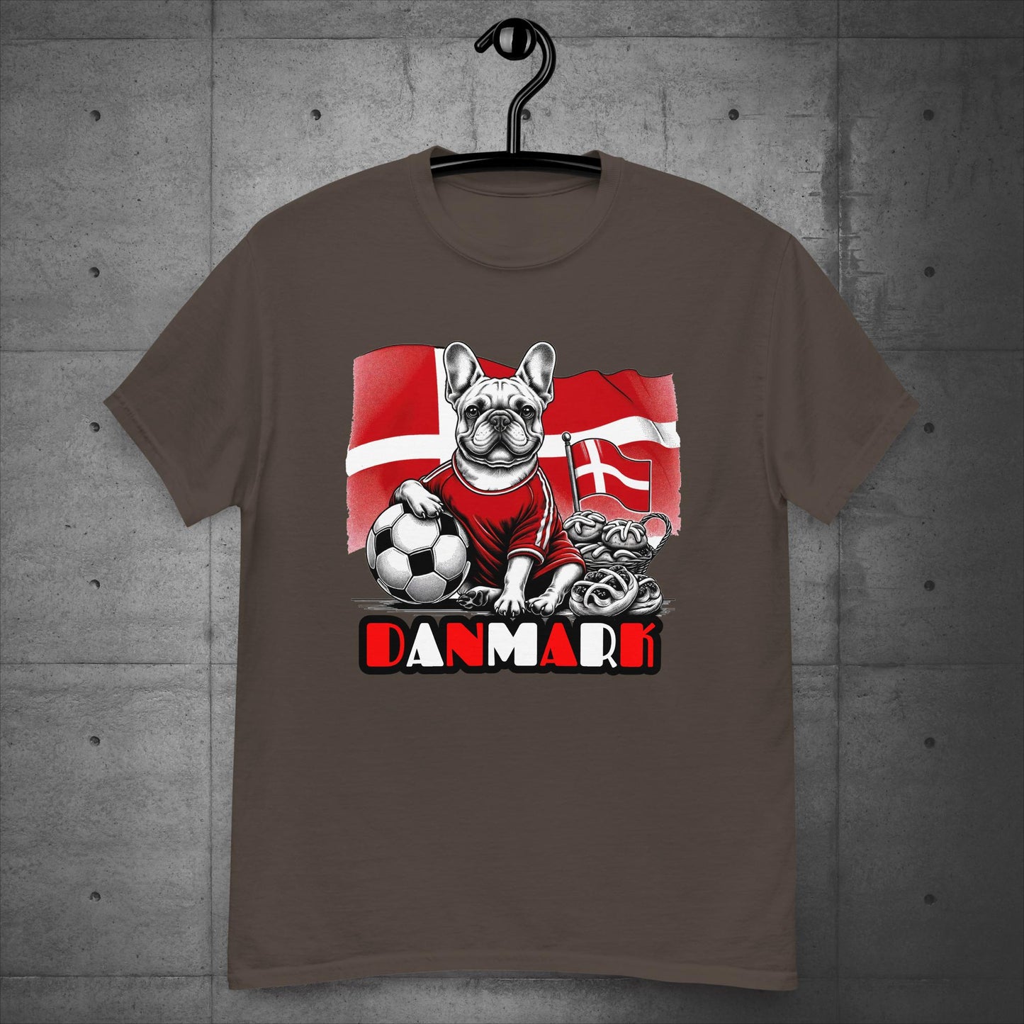 Frenchie Danmark Football Fan - Unisex T-Shirt