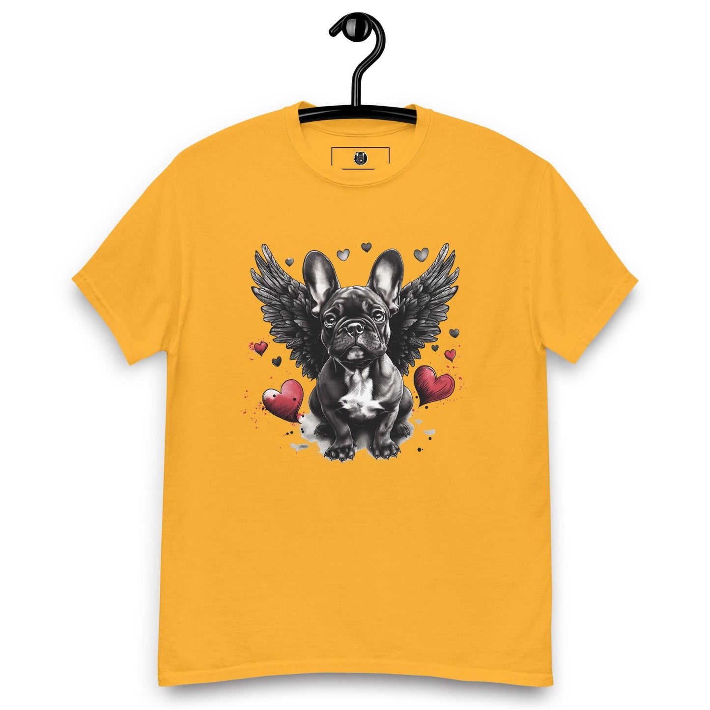 "Heavenly Hearts Frenchie" Unisex T-Shirt - Frenchie Emporium