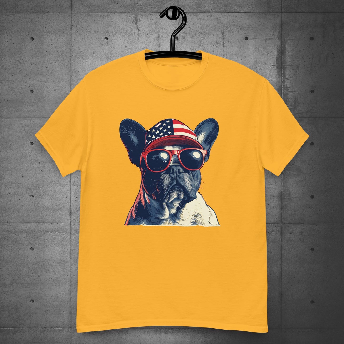 Frenchie Unisex T-shirt- Pride of America - Frenchie Emporium