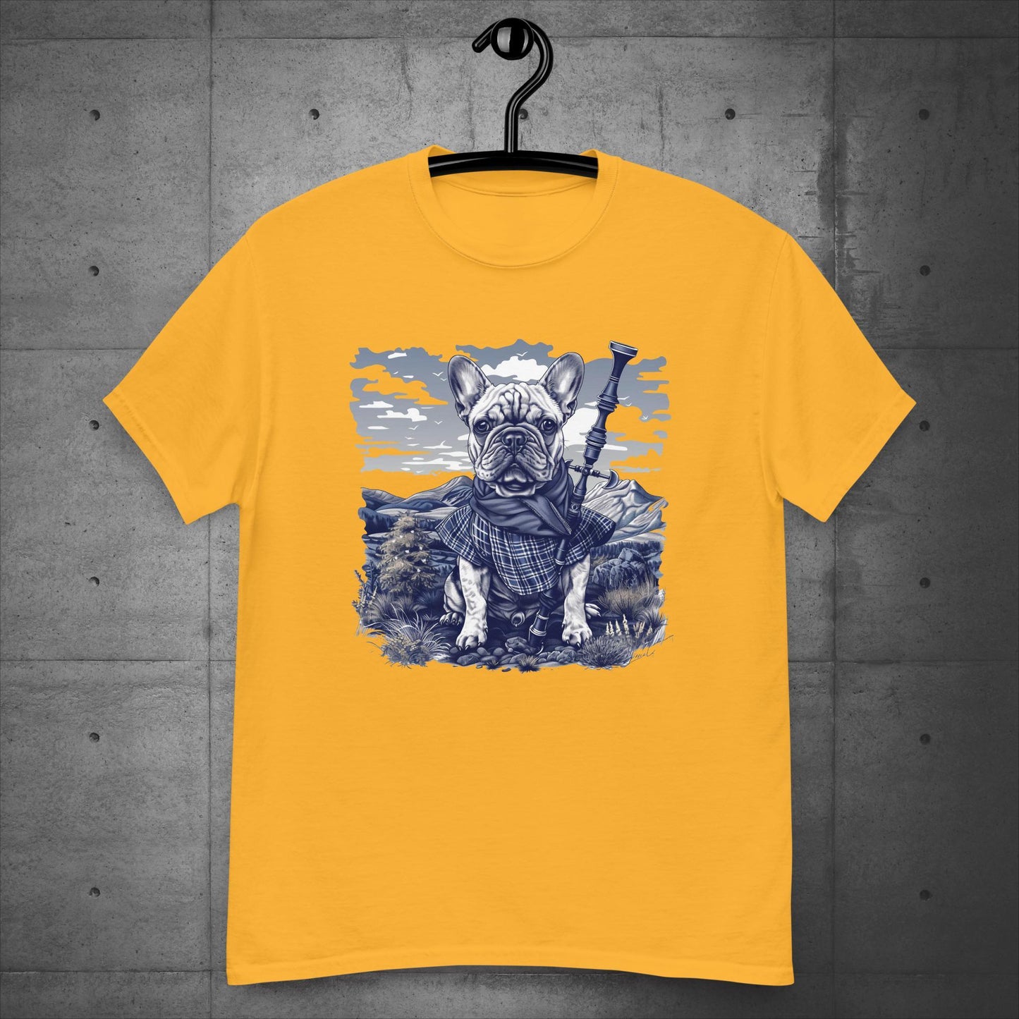 Tartan Highland Frenchie - Unisex T-Shirt - Frenchie Emporium