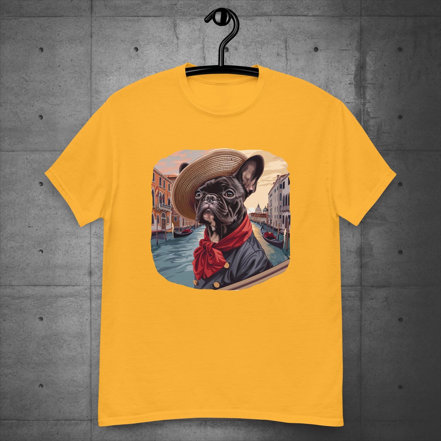Frenchie Gondolier in Venice - Unisex T-Shirt - Frenchie Emporium