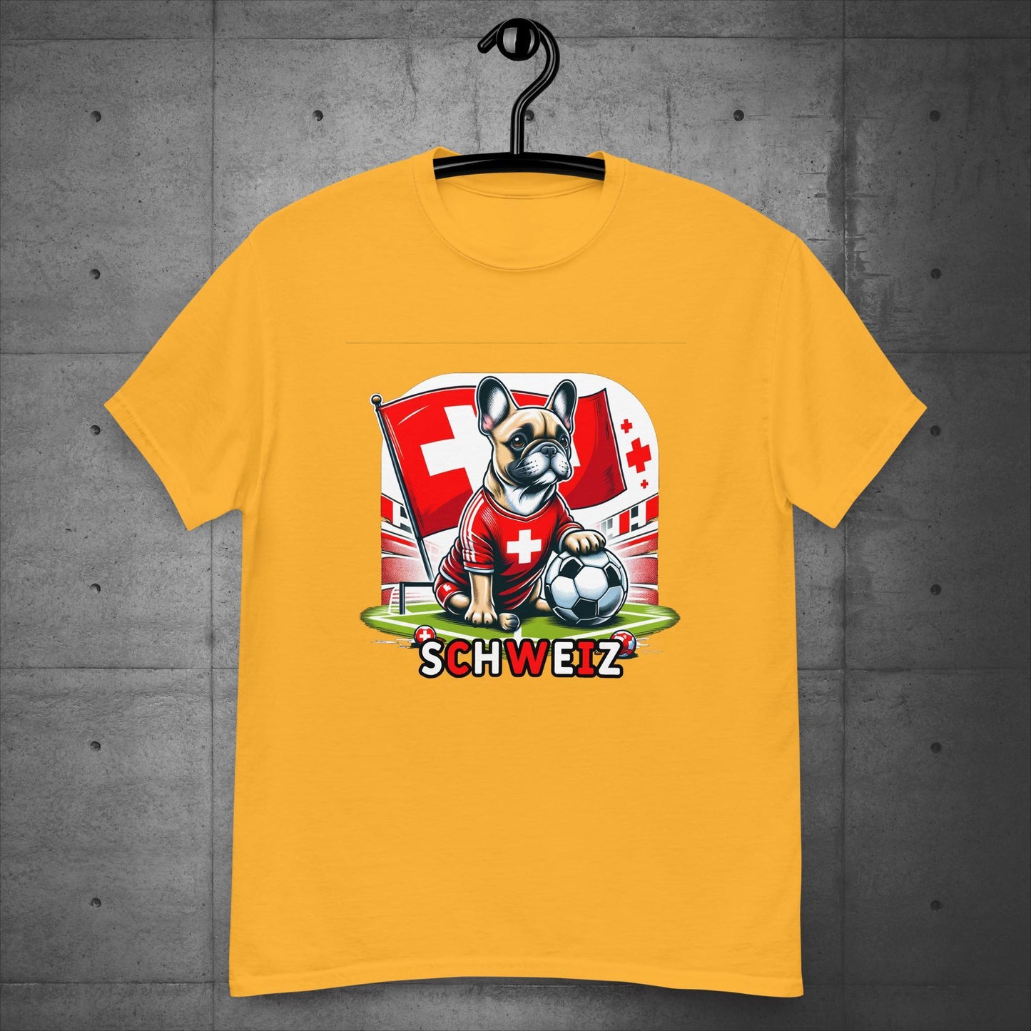 Frenchie Schweiz Football Fan - Unisex T-Shirt - Frenchie Emporium