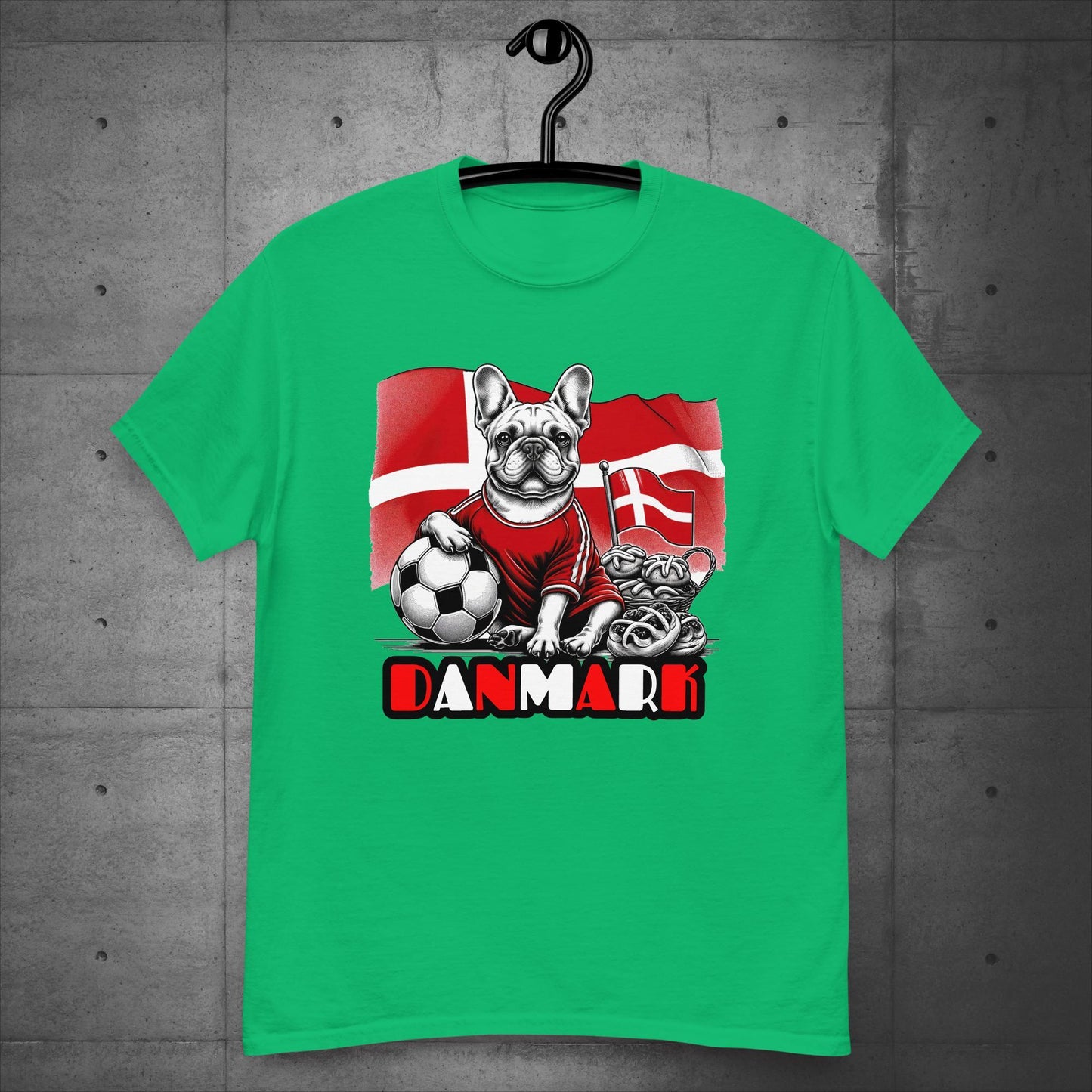 Frenchie Danmark Football Fan - Unisex T-Shirt - Frenchie Emporium