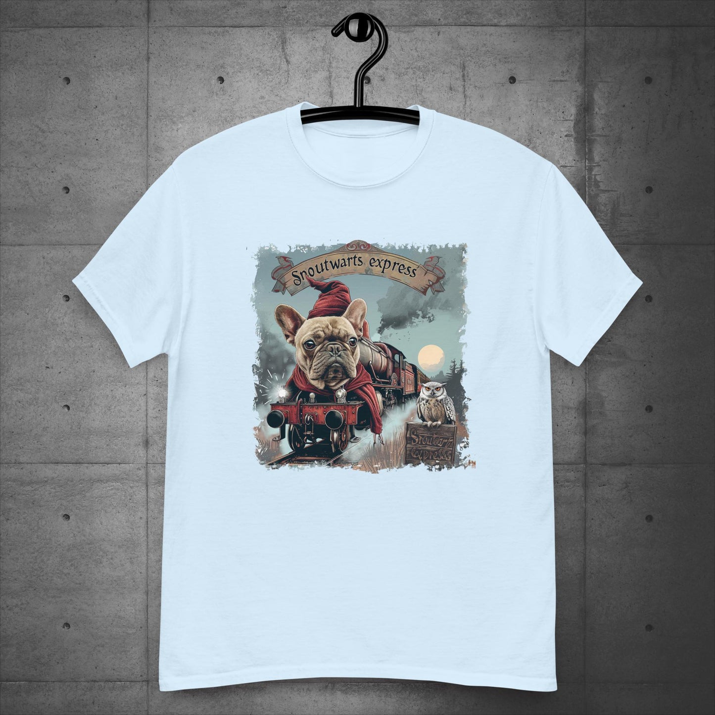 Unisex French Bulldog "Snoutwarts Express" T-Shirt - Frenchie Emporium