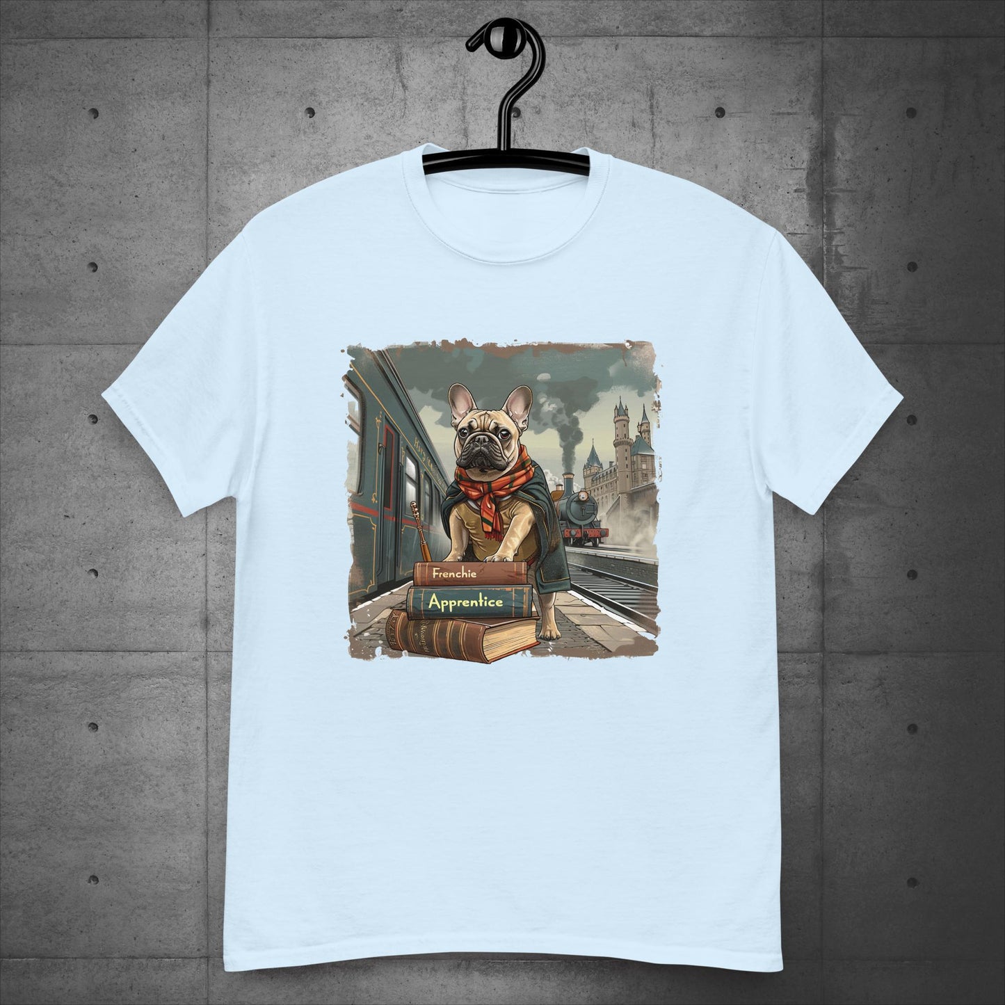 Unisex French Bulldog "Train to Wizardry" T-Shirt - Frenchie Emporium