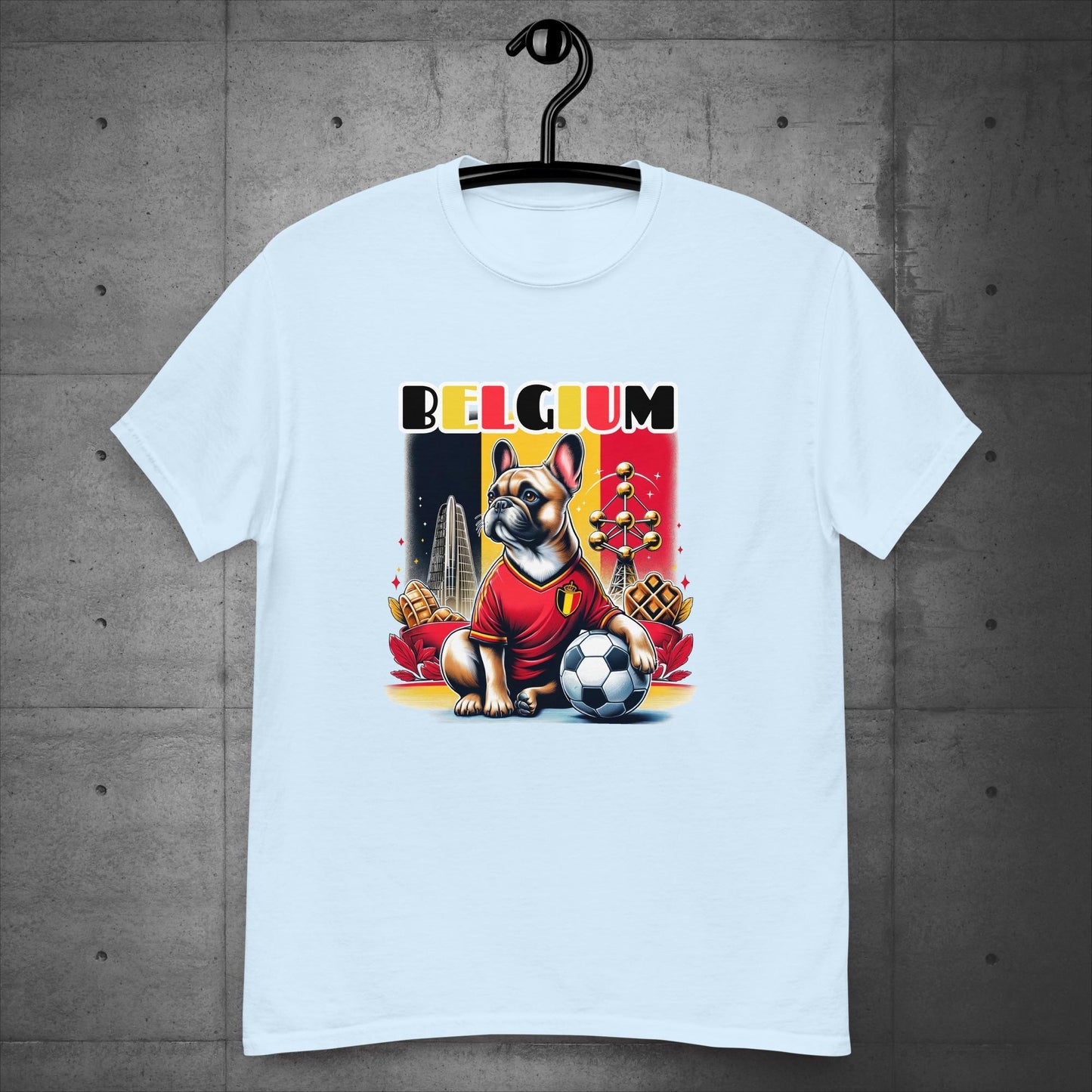 Frenchie Belgium Football Fan - Unisex T-Shirt - Frenchie Emporium