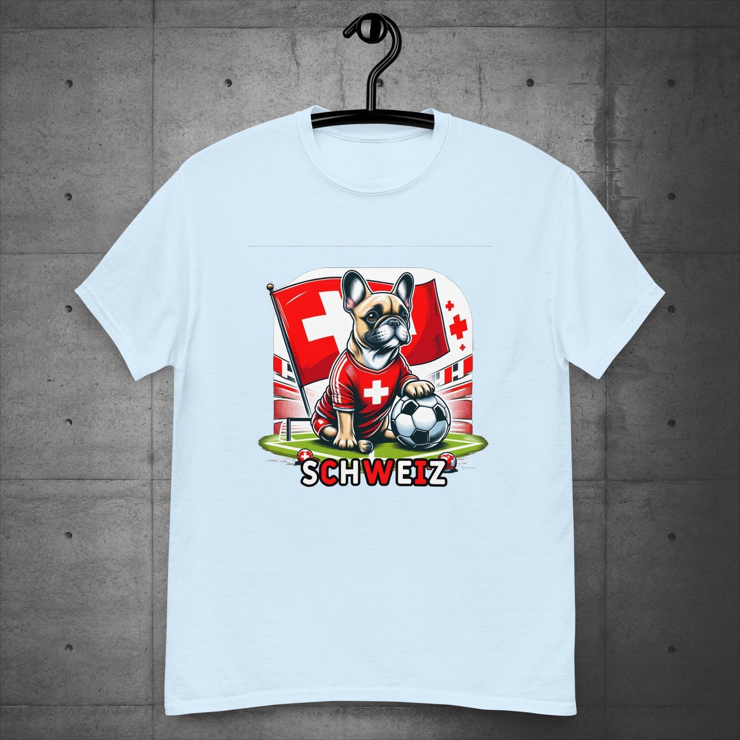 Frenchie Schweiz Football Fan - Unisex T-Shirt - Frenchie Emporium