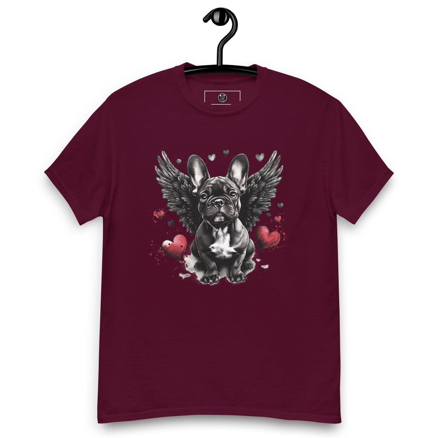 "Heavenly Hearts Frenchie" Unisex T-Shirt - Frenchie Emporium