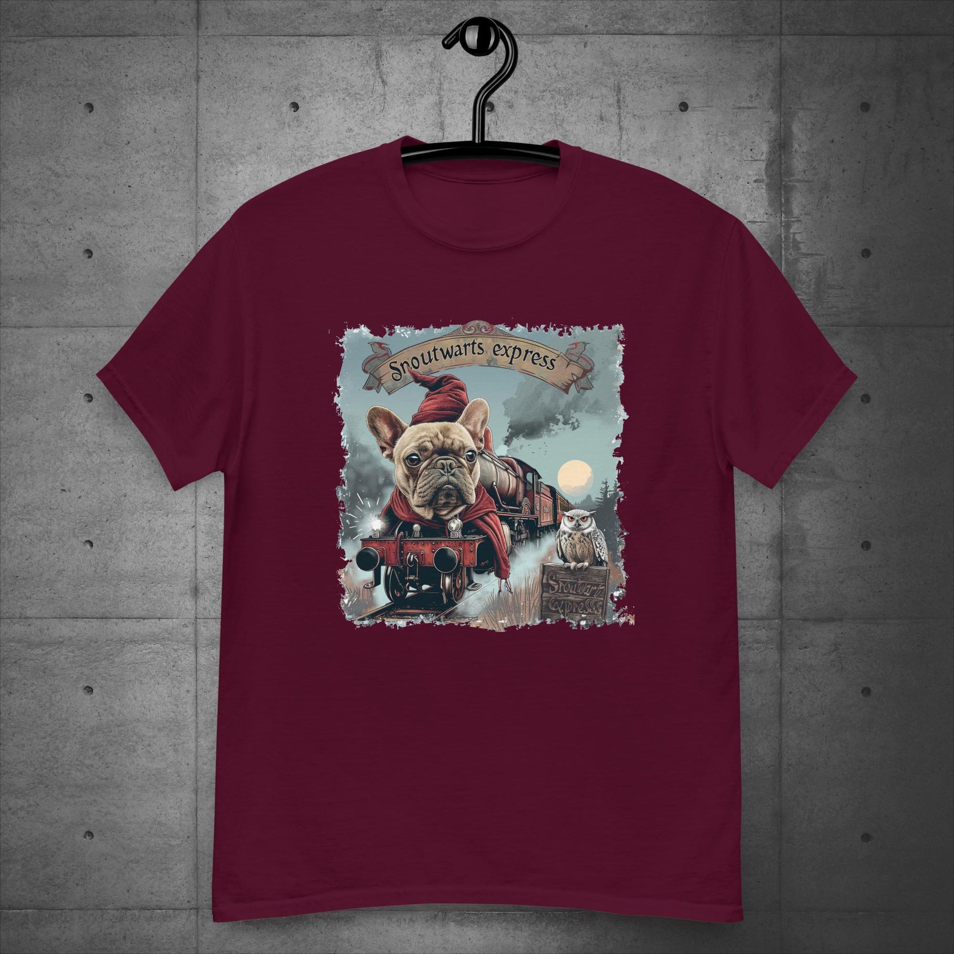 Unisex French Bulldog "Snoutwarts Express" T-Shirt - Frenchie Emporium