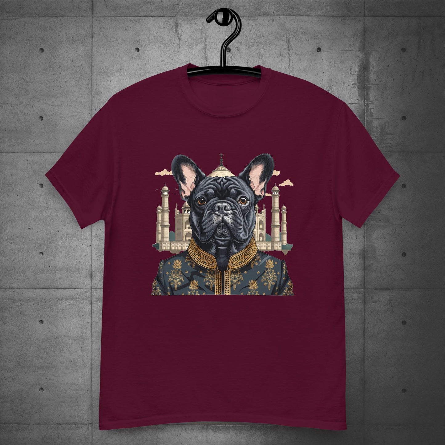 Majestic Taj Mahal Frenchie Unisex T-Shirt - Frenchie Emporium
