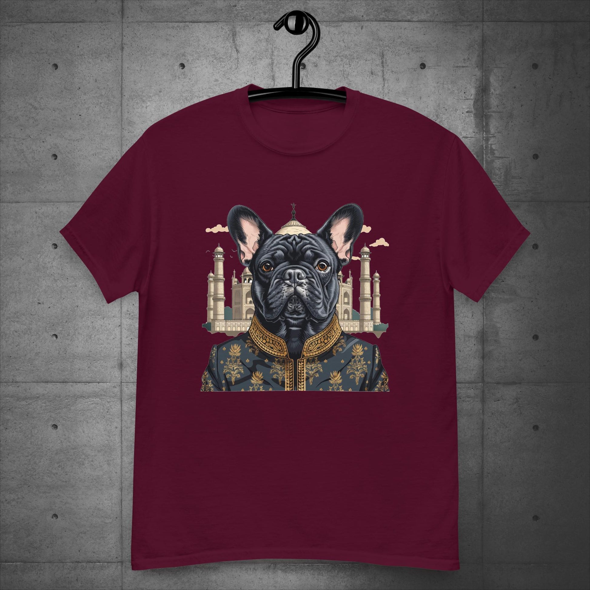 Majestic Taj Mahal Frenchie Unisex T-Shirt - Frenchie Emporium