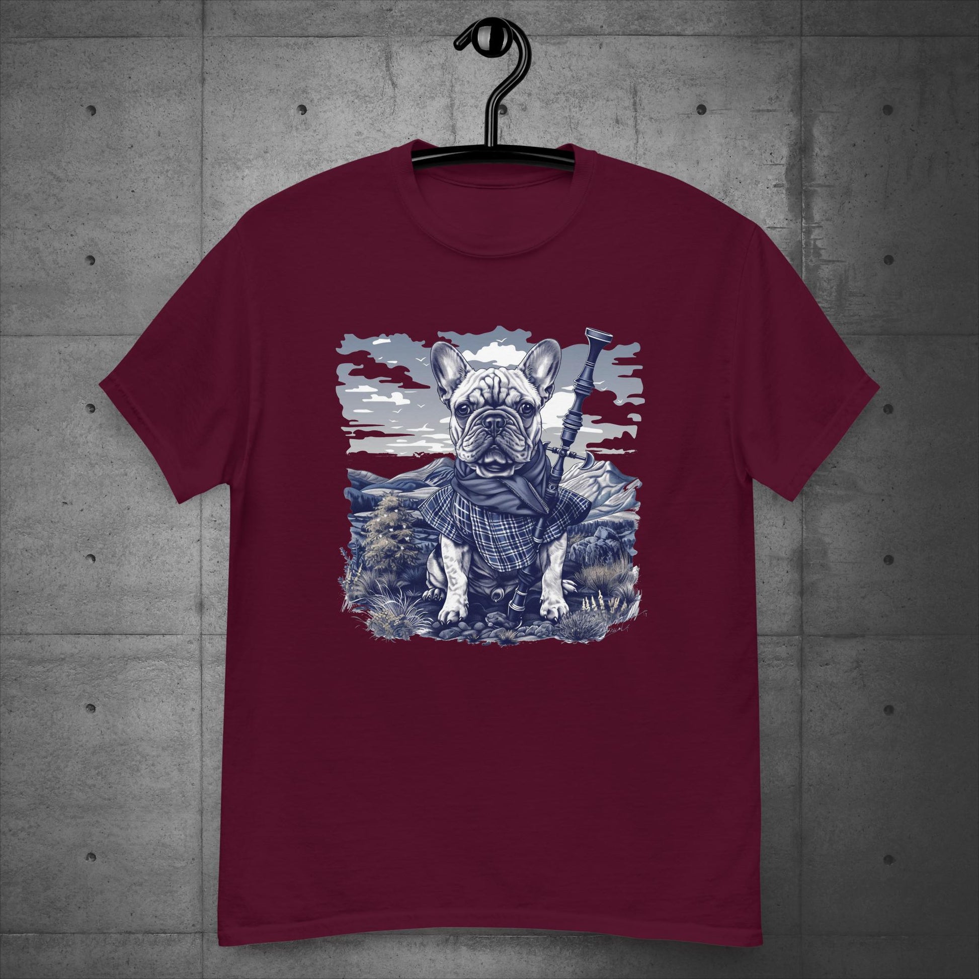 Tartan Highland Frenchie - Unisex T-Shirt - Frenchie Emporium