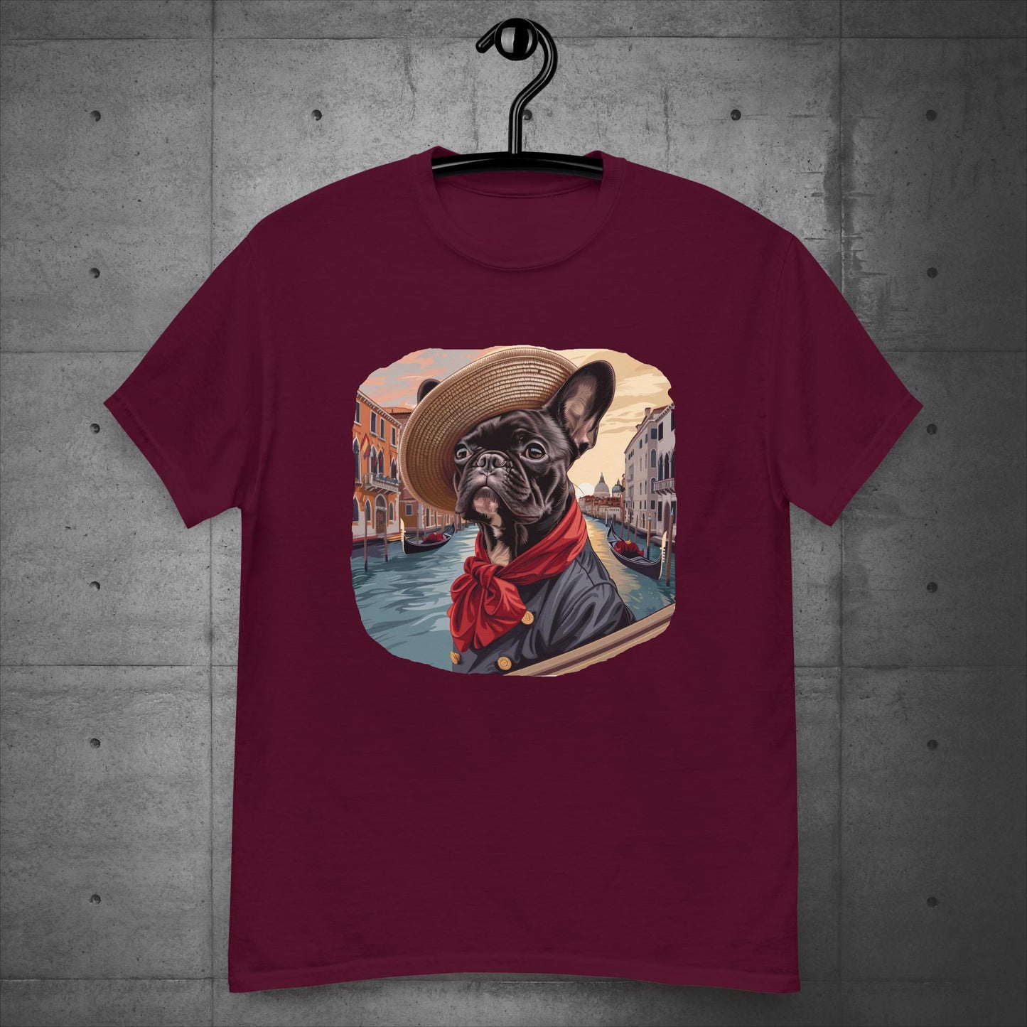 Frenchie Gondolier in Venice - Unisex T-Shirt - Frenchie Emporium