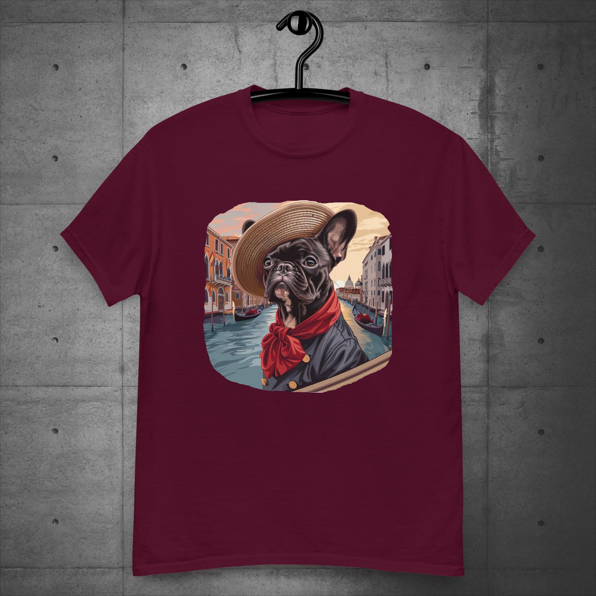 Frenchie Gondolier in Venice - Unisex T-Shirt - Frenchie Emporium