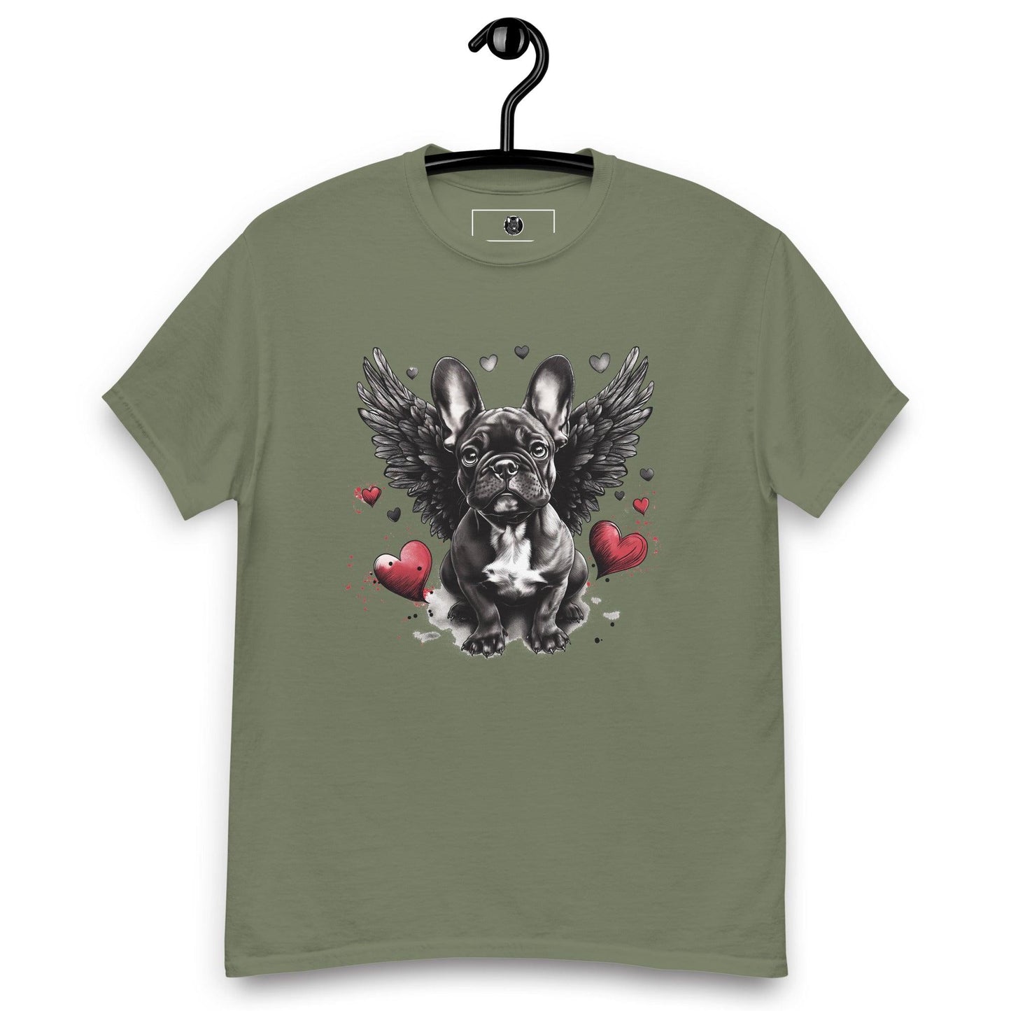 "Heavenly Hearts Frenchie" Unisex T-Shirt - Frenchie Emporium