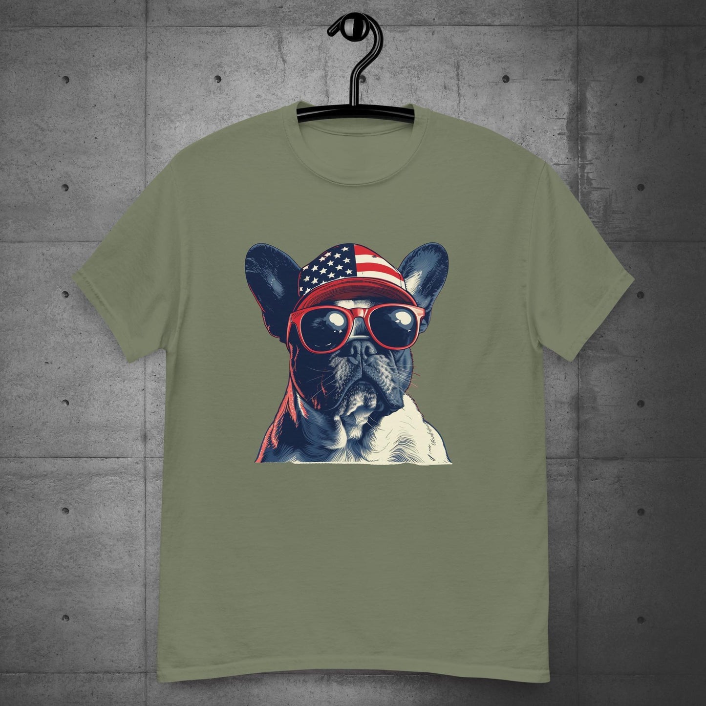 Frenchie Unisex T-shirt- Pride of America - Frenchie Emporium