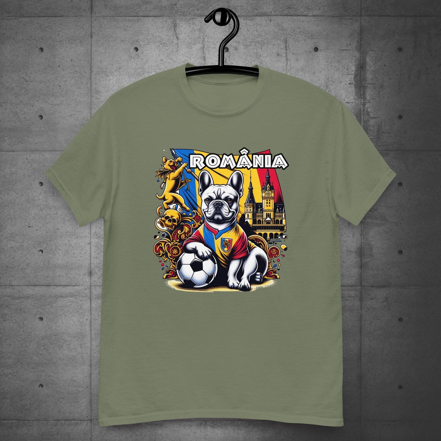 Frenchie Romanian Football Unisex T-Shirt! - Frenchie Emporium