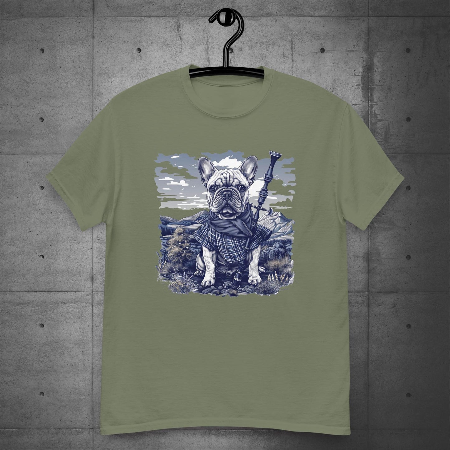 Tartan Highland Frenchie - Unisex T-Shirt - Frenchie Emporium