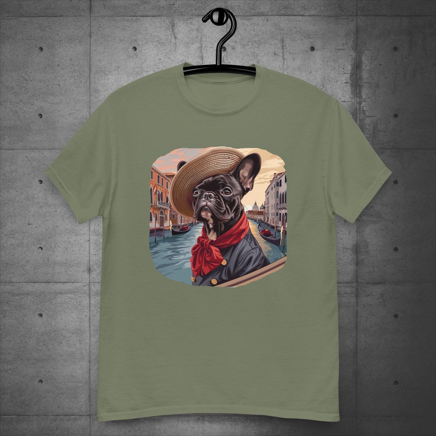 Frenchie Gondolier in Venice - Unisex T-Shirt - Frenchie Emporium