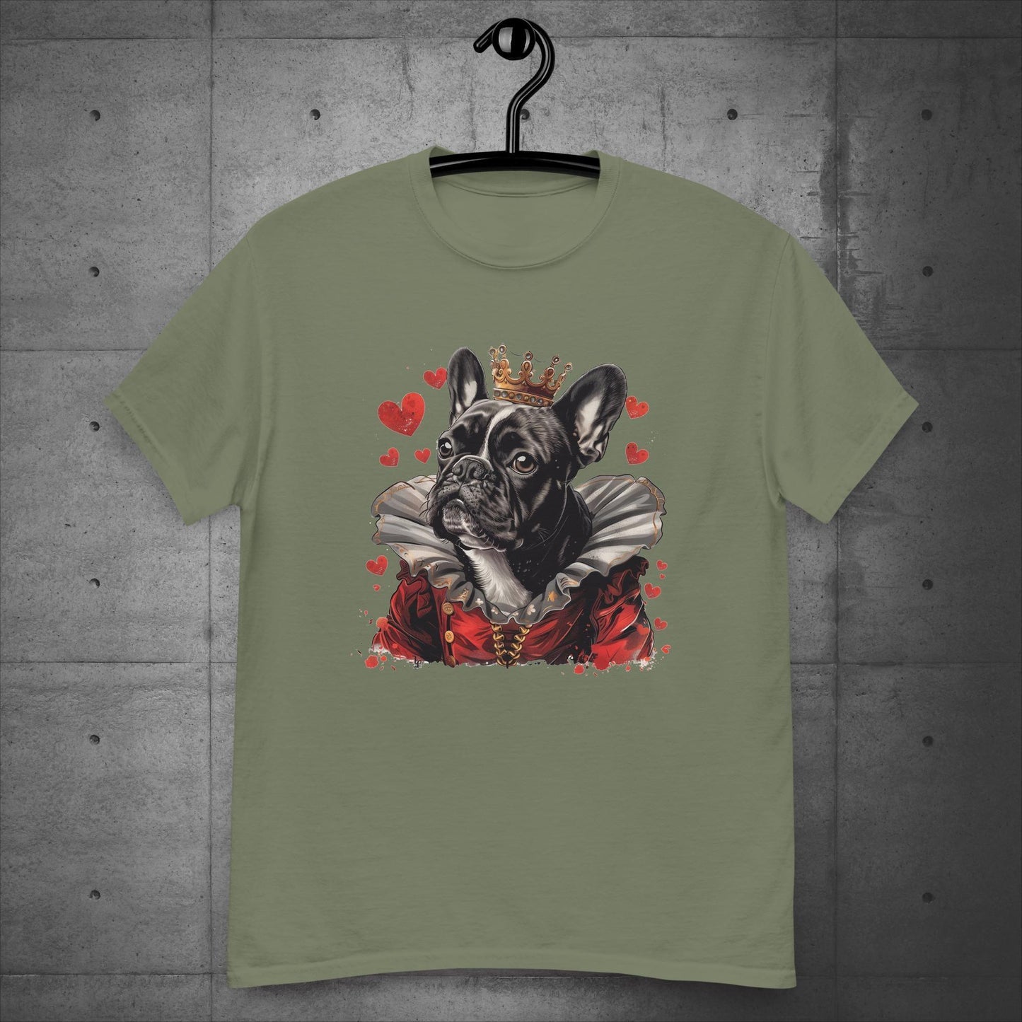 Alice in Wonderland Queen of Hearts Frenchie - Unisex T-Shirt - Frenchie Emporium