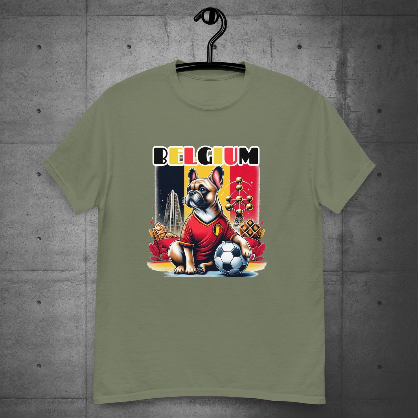 Frenchie Belgium Football Fan - Unisex T-Shirt - Frenchie Emporium