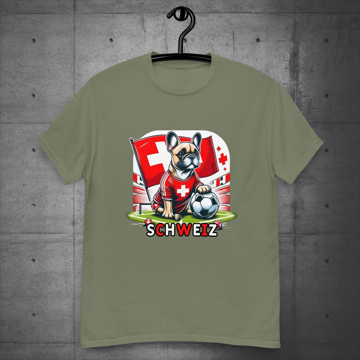 Frenchie Schweiz Football Fan - Unisex T-Shirt - Frenchie Emporium