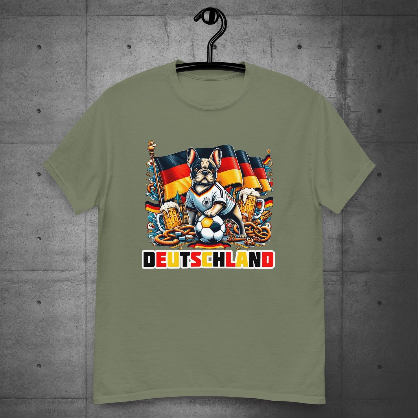 Frenchie Deutschland Football Fan - Unisex T-Shirt - Frenchie Emporium
