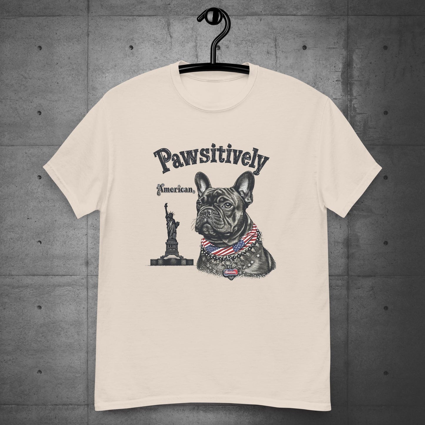 "Pawsitively American" French Bulldog - Unisex T-Shirt - Frenchie Emporium