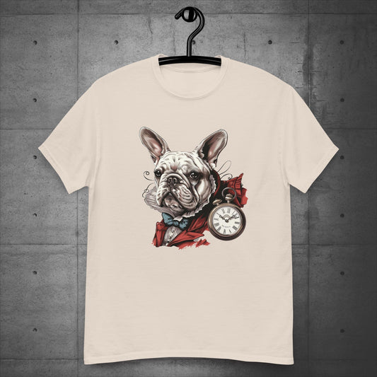 Alice in Wonderland White Rabbit Frenchie - Unisex T-Shirt - Frenchie Emporium